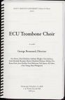 Audio recording of East Carolina University Trombone Choir